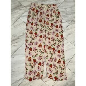 Strawberry Shortcake Pajama Pants Sleep Womens Men’s Adult Size LARGE Retro 80's